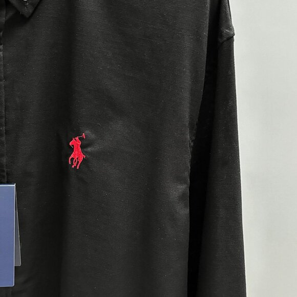 Ralph Lauren Black Polo Long-Sleeve Shirt - Picture 3 of 8
